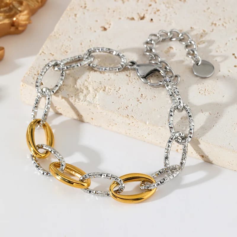 Gelang Tangan Rantai Link Manik