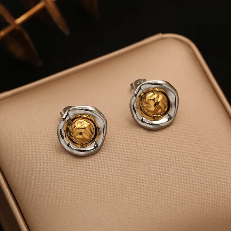 Anting-anting Gelang Bentuk Hati Warna Perak