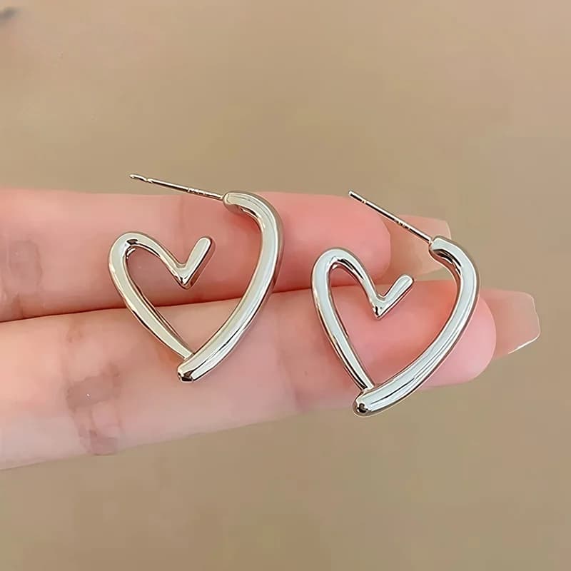 Anting-anting Stud Berlian Hati, Keluli Tahan Karat