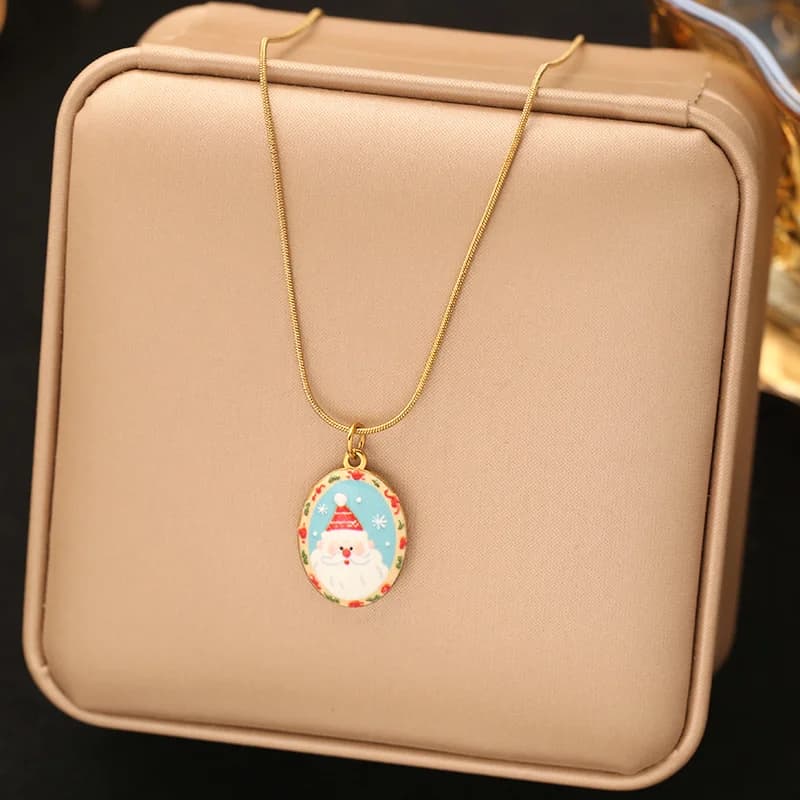 Kalung Loket Enamel Rusa
