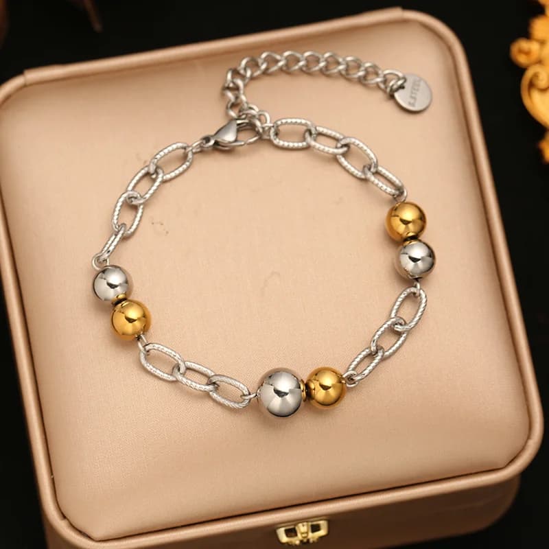 Gelang Tangan Rantai Link Manik