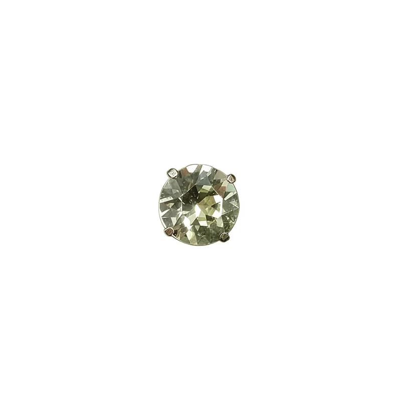 Piercing Helix Spiral Titanium Cubic Zirconia, 16G