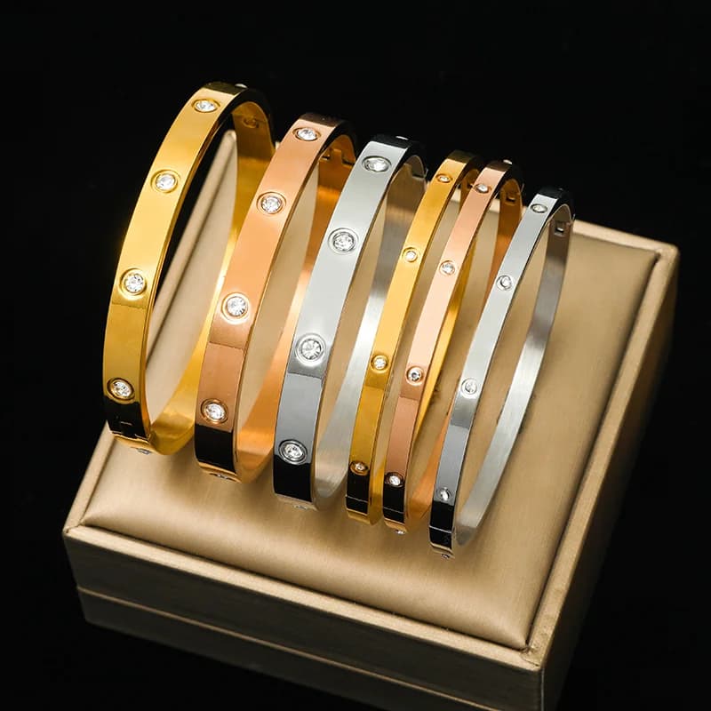 Gelang Bangle Zirkonia 3-Warna