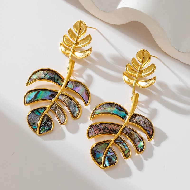 Anting-Anting Gantung Warna Tidak Sekata Sepasang