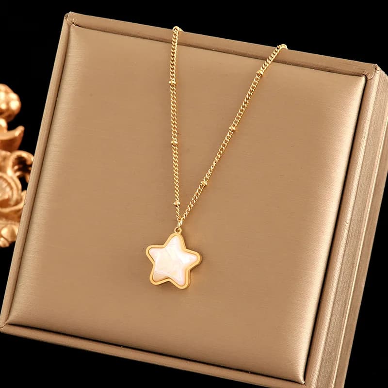 Set Kalung dan Anting-Anting Beruang Bunga Bintang