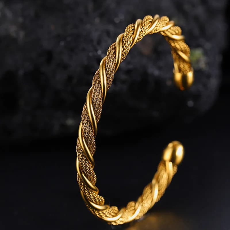 Gelang Bertingkat Multi-Layer Zirkonia Keluli Tahan Karat 316L