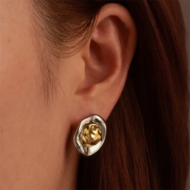 Anting-anting Gelang Geometri Keluli Tahan Karat