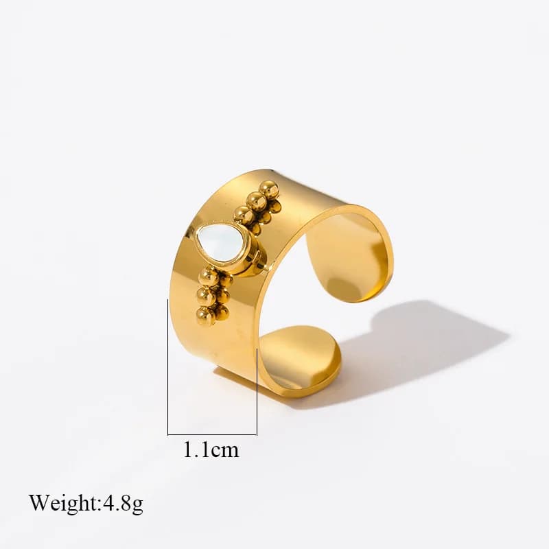 Cincin Gelang Terbuka Keluli Tahan Karat untuk Wanita