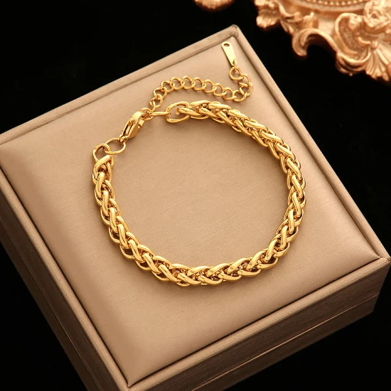 Gelang Enamel Putih untuk Wanita