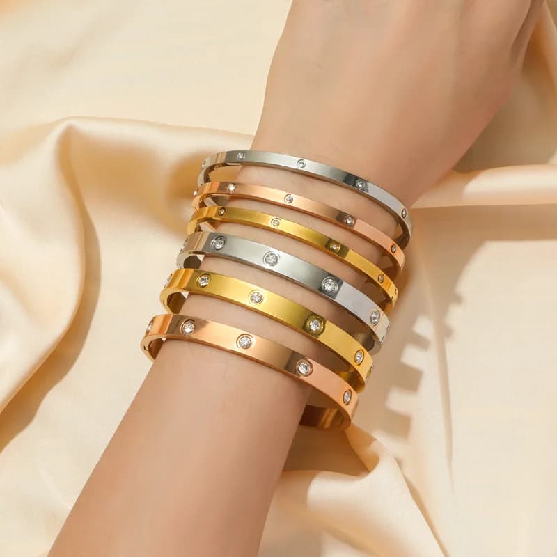 Gelang Bangle Zirkonia 3-Warna