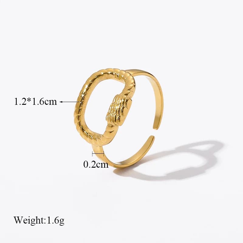Cincin Gelang Terbuka Keluli Tahan Karat untuk Wanita