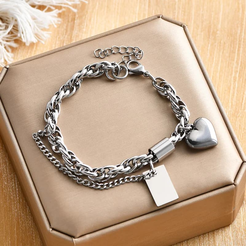 Gelang Tangan Rantai Link Manik