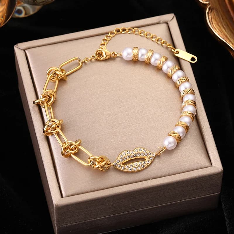 Gelang Rantai Kristal Zirkon Berkilauan