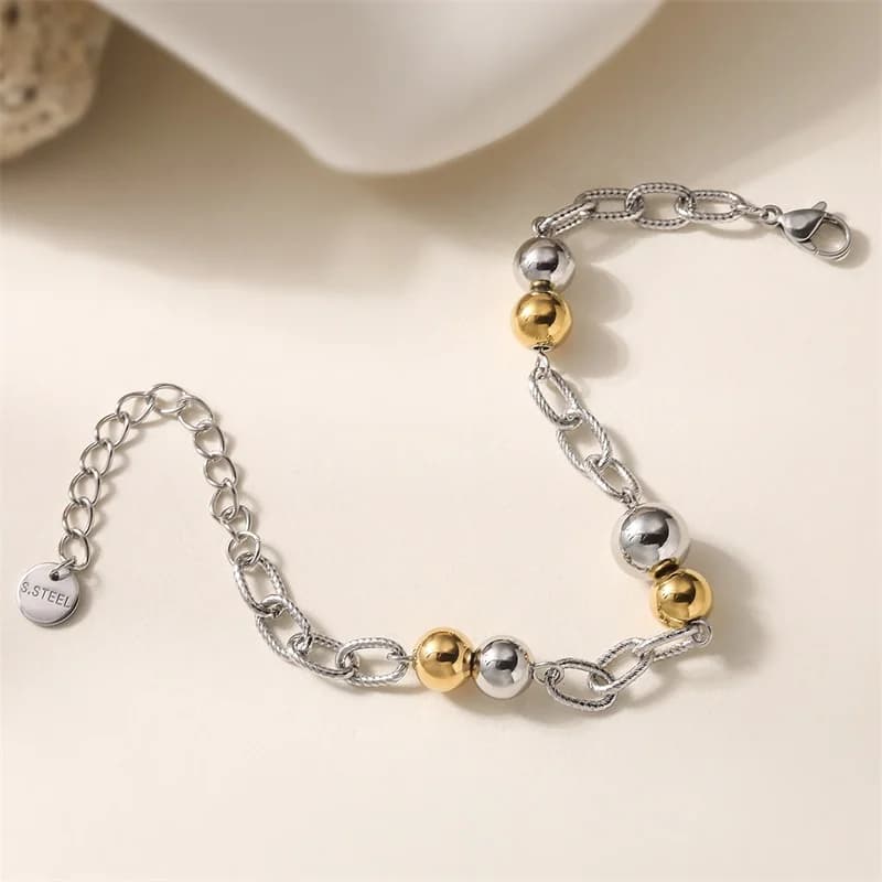 Gelang Tangan Rantai Link Manik