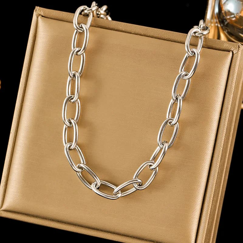 Kalung Rantai Kolar Perak
