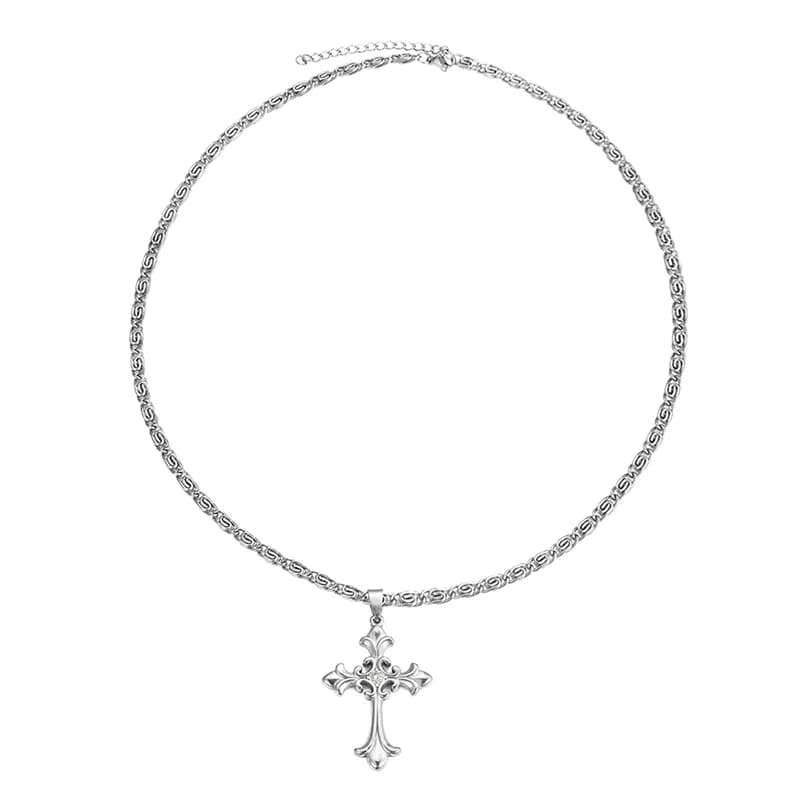 Kalung Loket Salib Logam