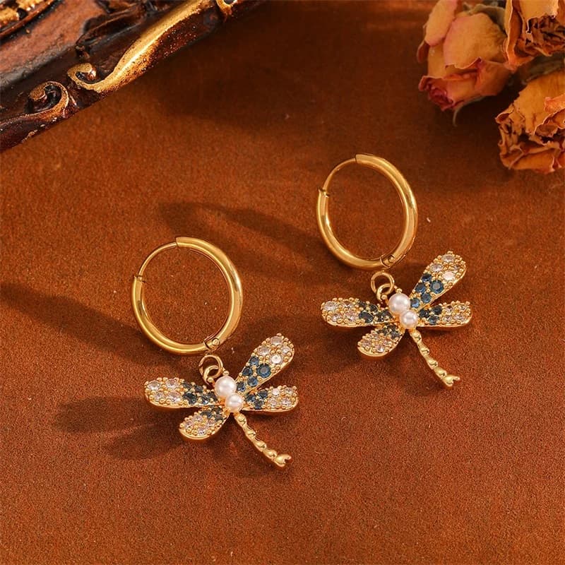 Anting-Anting Gantung Matahari, Bulan & Hati, Keluli Tahan Karat