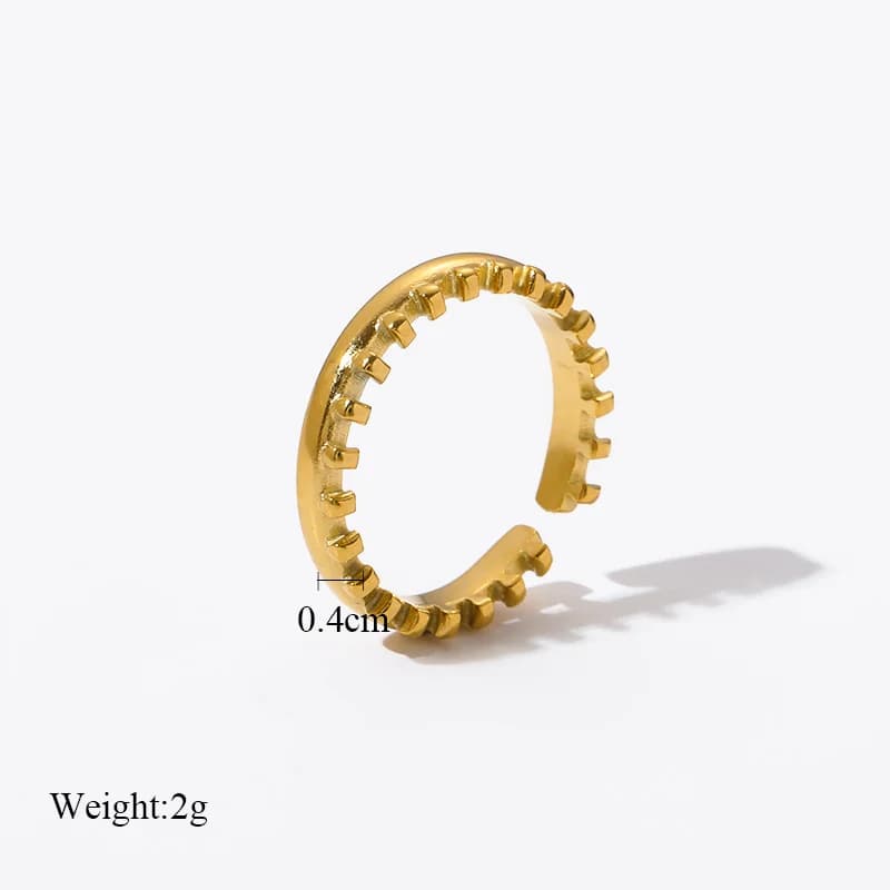 Cincin Gelang Terbuka Keluli Tahan Karat untuk Wanita