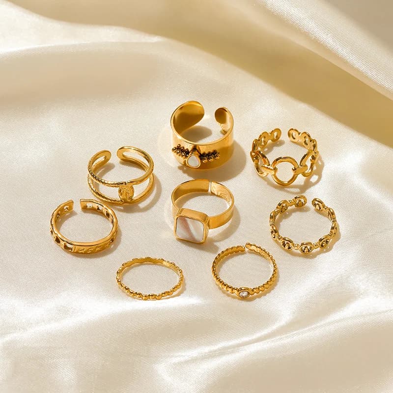 Cincin Cuff Vintage Emas