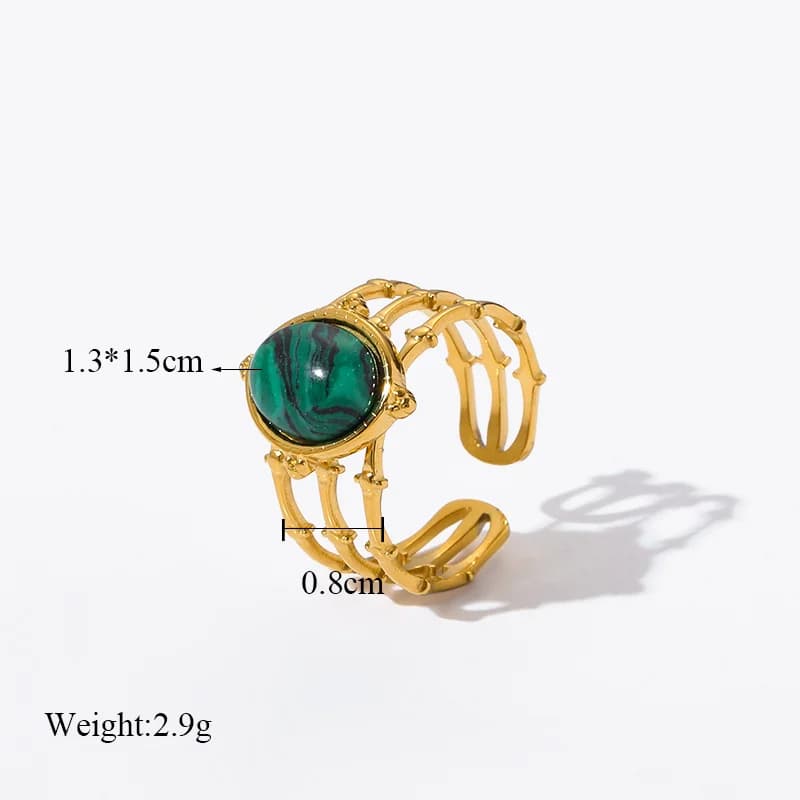 Cincin Boleh Laras Retro Keluli Tahan Karat Wanita