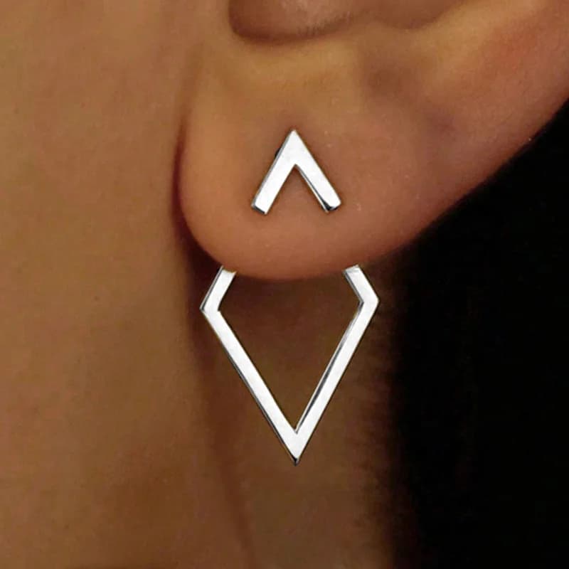 Anting-anting Stud Berlian Hati, Keluli Tahan Karat