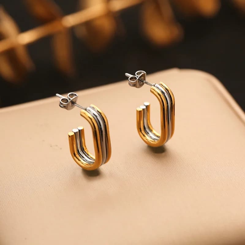 Anting-anting Gelang Bentuk Hati Warna Perak