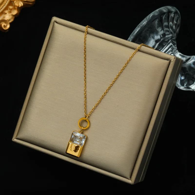 Kalung Choker Rantai Tebal Emas