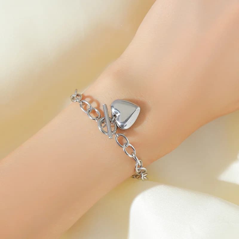 Gelang Charm Warna Perak Untuk Wanita