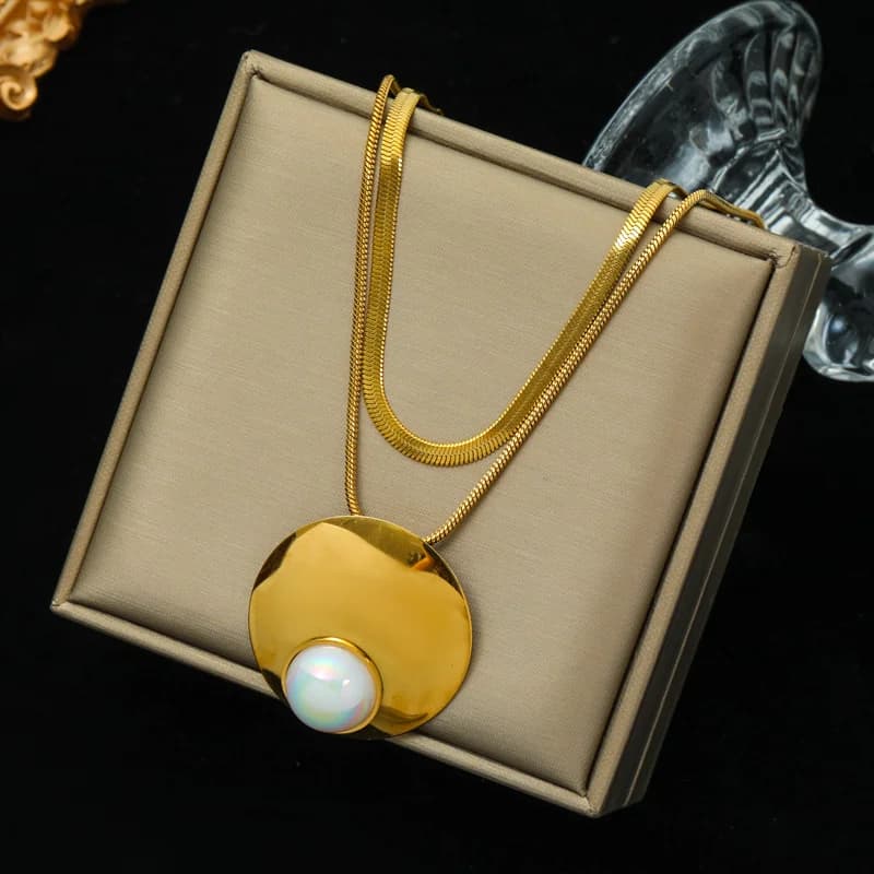 Kalung Choker Rantai Tebal Emas