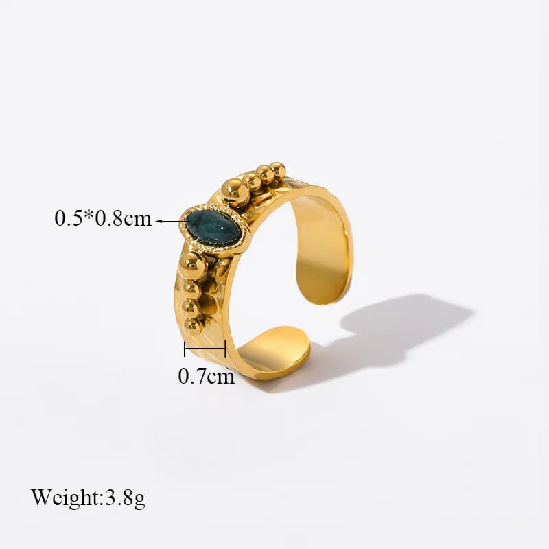 Cincin Boleh Laras Retro Keluli Tahan Karat Wanita