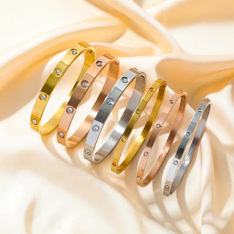 Gelang Bangle Zirkonia 3-Warna