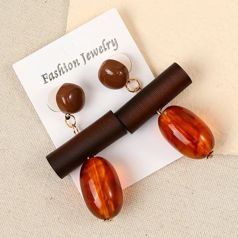 Anting-anting Drop Dangle Resin Bohemian
