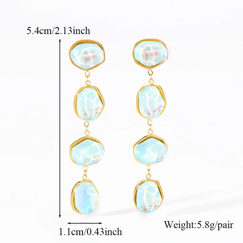 Anting-anting Juntai Batu Biru, Disalut Emas