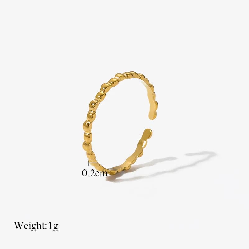 Cincin Gelang Terbuka Keluli Tahan Karat untuk Wanita