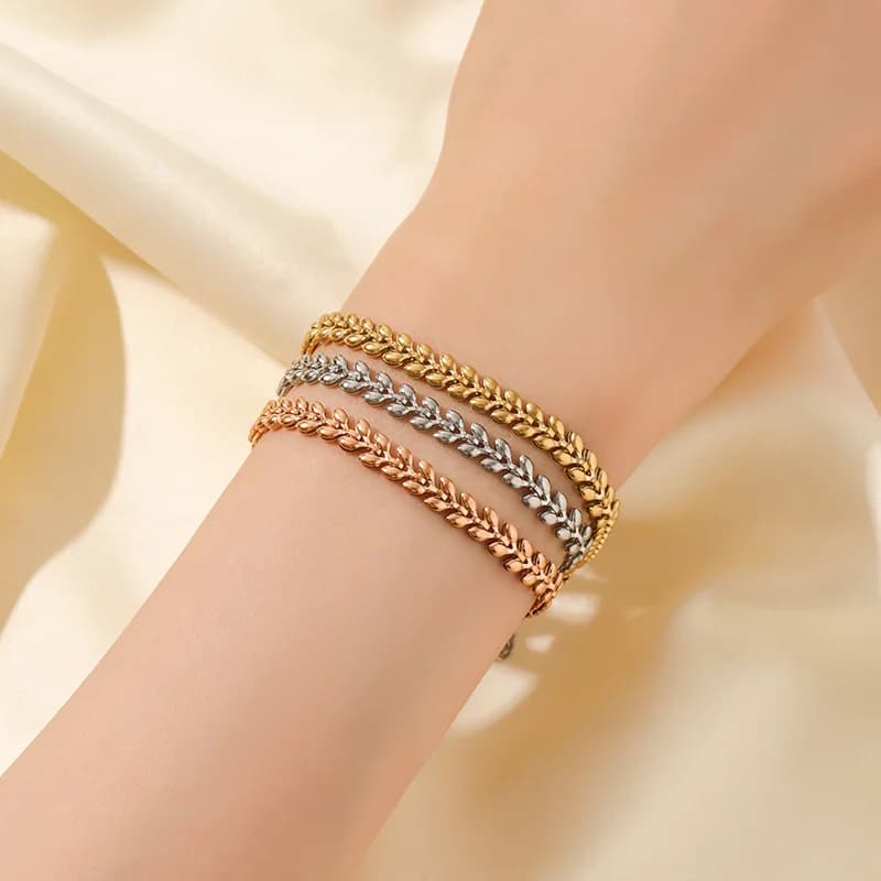 Gelang Bangle Warna Emas Untuk Wanita