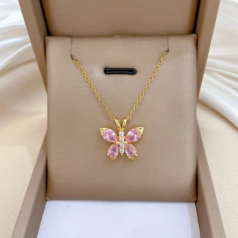 Loket Kalung Zirkon Hati Rusa Kutub