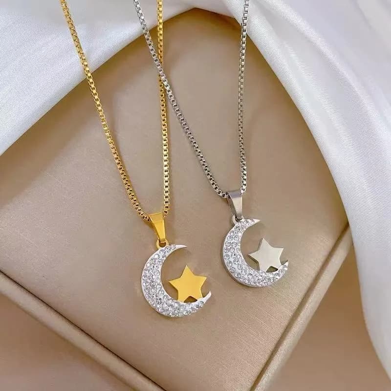 Kalung Loket Bulan Bintang, Keluli Tahan Karat