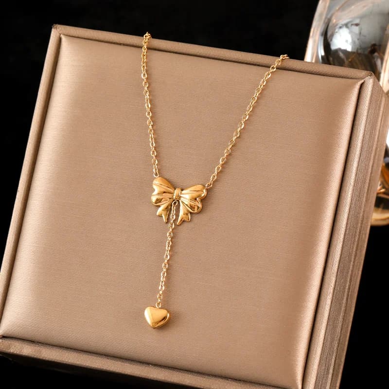 Set Kalung dan Anting-Anting Beruang Bunga Bintang