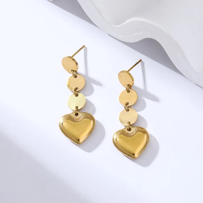 Anting-anting Juntai Rumbai Warna Emas
