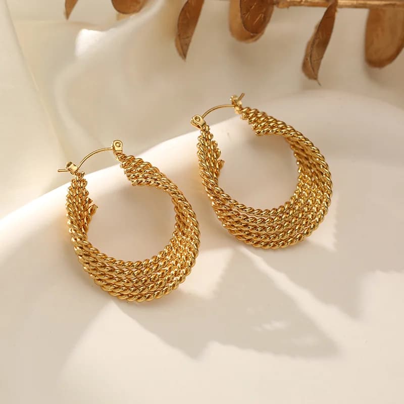 Anting-anting Gelang Geometri Keluli Tahan Karat