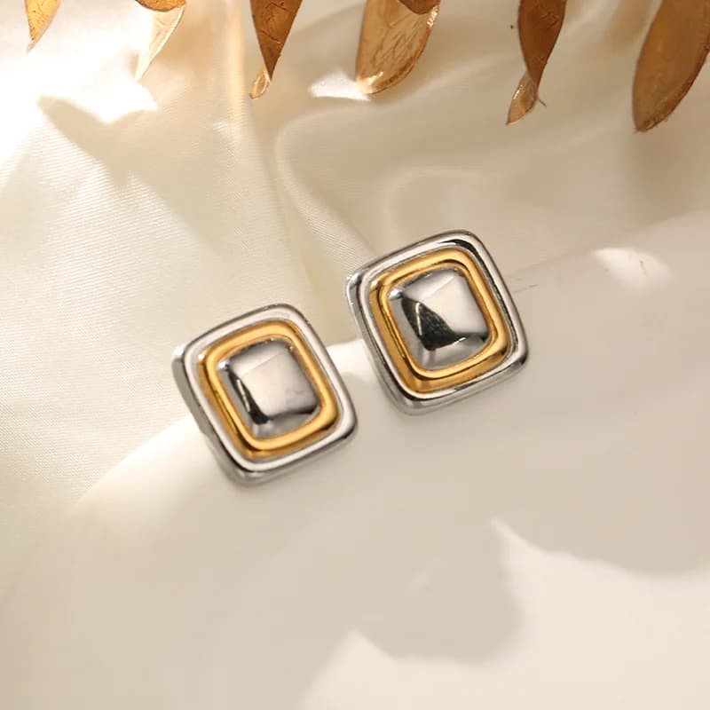 Anting-anting Gelang Geometri Keluli Tahan Karat