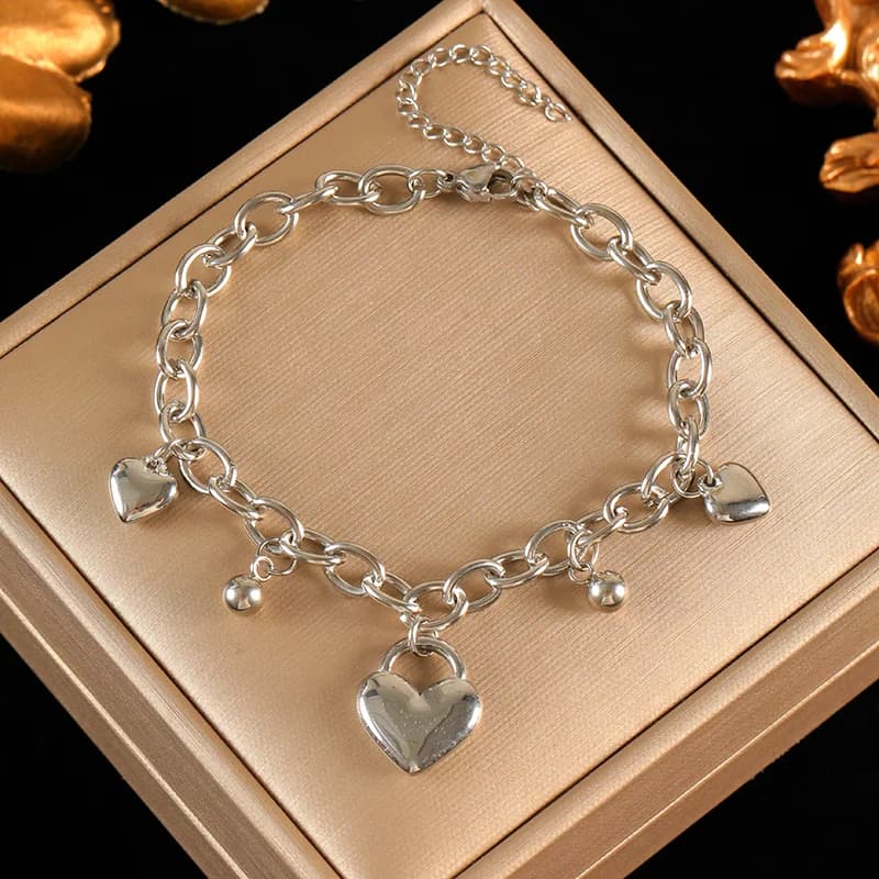 Gelang Tangan Rantai Link Manik